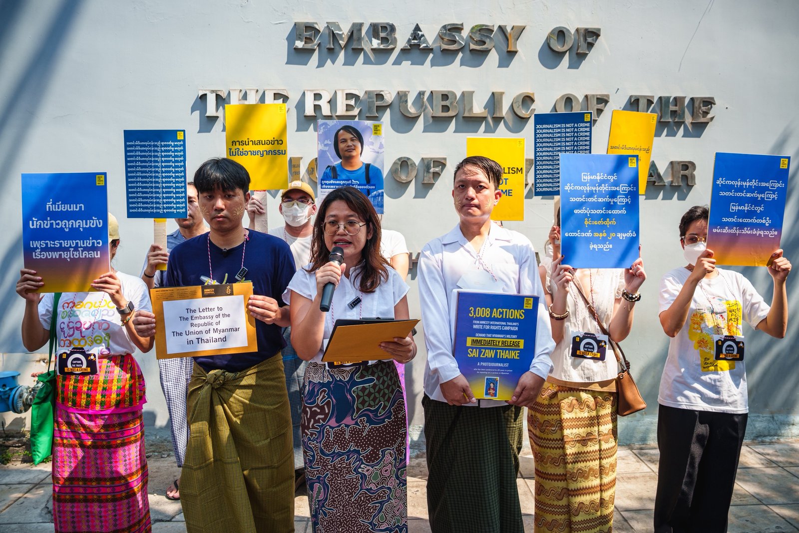 แอมเนสตี้ ประเทศไทยยื่น 3,008 แอคชั่น เรียกร้องปล่อย &ldquo;ไซ ซอว์ แต็ก&rdquo; นักข่าวเมียนมา หลังศาลทหารสั่งจำคุก 20 ปี