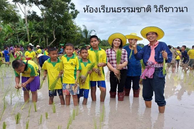 บ้านกล้วยเภาหาบข้าว เข้าโรงเรียน    ขับเคลื่อนกลไกสร้างความสัมพันธ์และการพึ่งพาภายในชุมชน