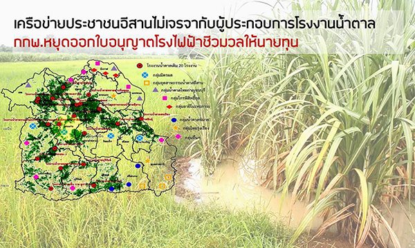 แถลงการณ์ เครือข่ายประชาชนภาคอีสาน  ไม่เจรจากับนายทุน ยืนยันข้อเรียกร้องเดิม กกพ.หยุดออกใบอนุญาตโรงไฟฟ้าชีวมวลให้นายทุน