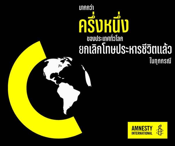 แอมเนสตี้เปิดข้อมูลโทษประหารปี 63 พบแม้มีการระบาดของโรคโควิด-19     หลายประเทศยังคงเดินหน้าตัดสินโทษประหารชีวิตและทำการประหารชีวิต 