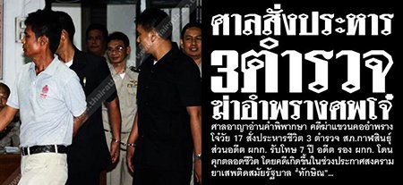 นัดฟังคำพิพากษาศาลฎีกากรณีการเสียชีวิตของนายเกียรติศักดิ์ ถิตย์บุญครอง