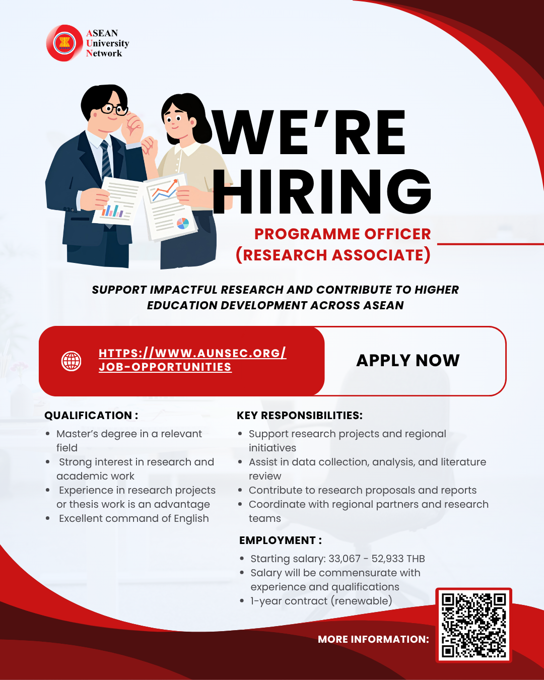 AUN Programme Officer (Research Associate)