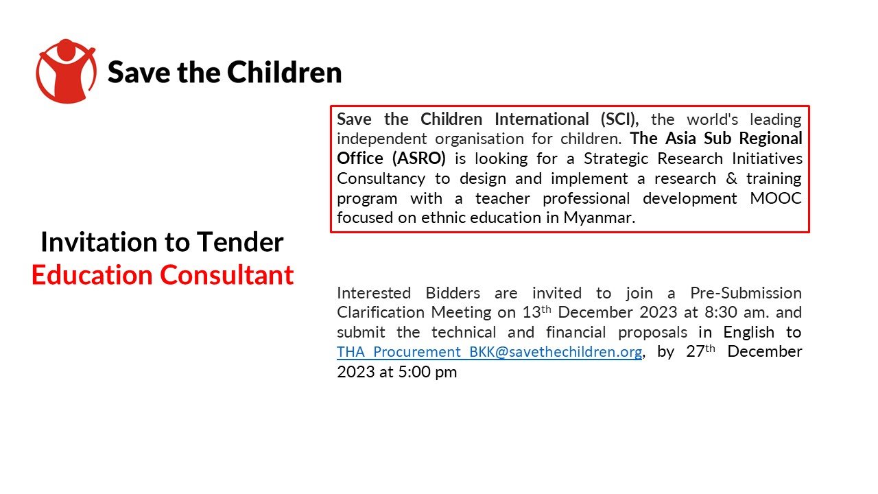 INVITATION TO TENDER ASRO 04 December 2023 ITT-ASRO-2023-004 Strategic Research Initiatives Consultancy
